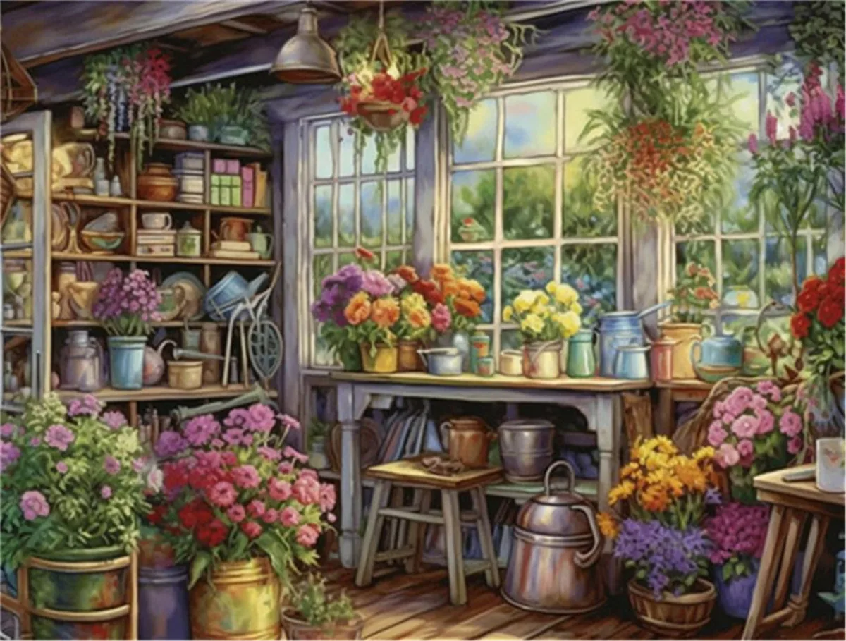 

Puzzles for Adults 50 200 Pieces Jigsaw Puzzles Garden Bungalow Formation Wooden Wall Art Pictures for Living Room Props Toys