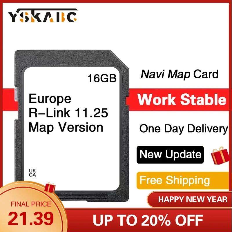 SD Card R-Link 11.25 Carminat Sat Nav 2024 Maps GPS Navigation Europe UK 16GB for Renault Fluence Scenic Zoe