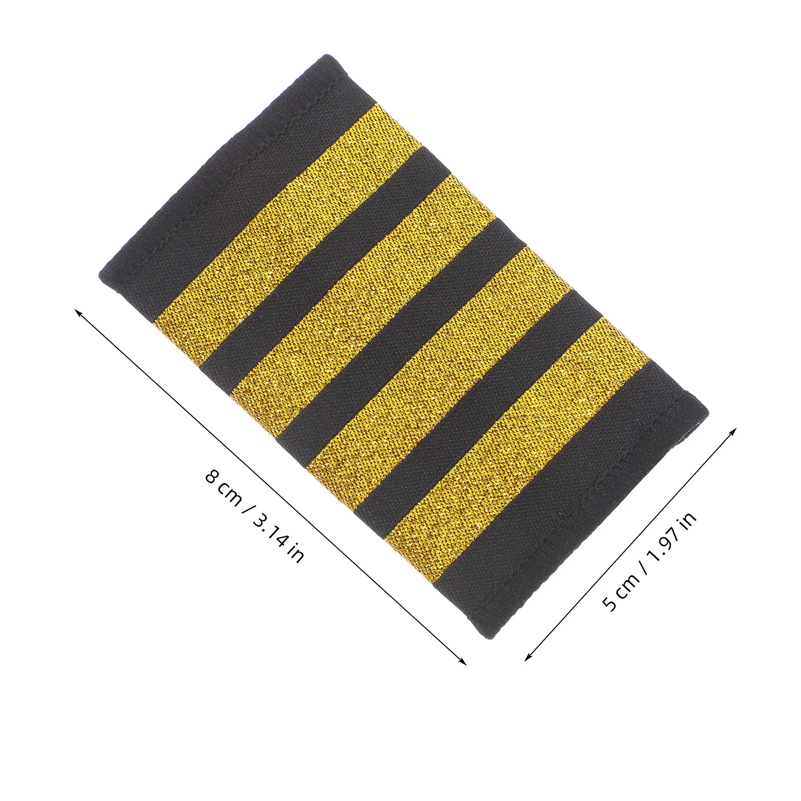 1 زوج الطيار موحدة الكتفيات لوحات الكتف لكابتن مضيفات الطيران شارة الطيران تأثيري حلي مرحلة الأداء الدعامة