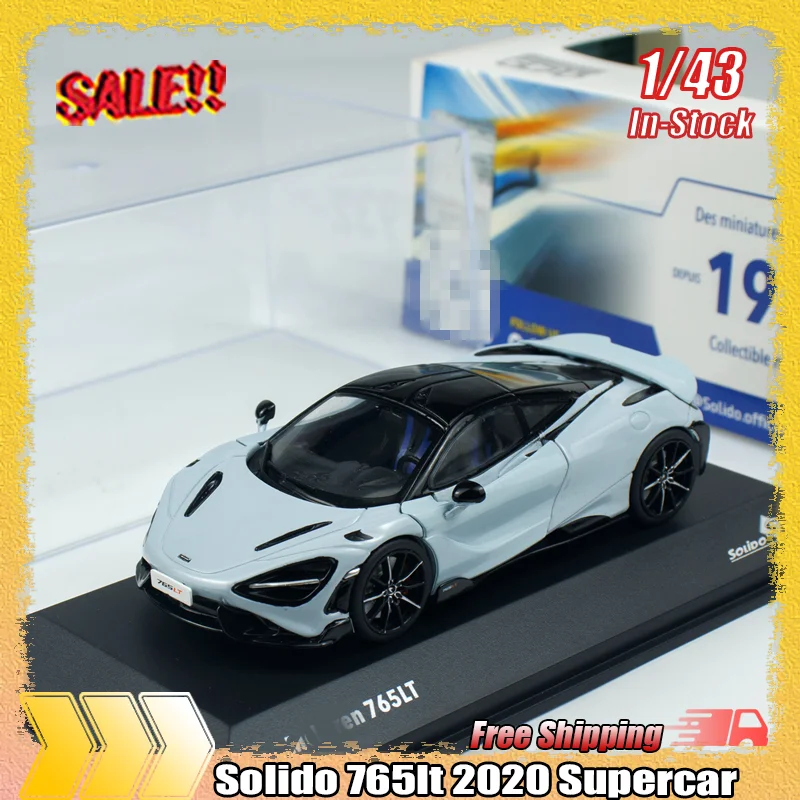 

Новинка на складе Solido 1:43 765lt 2020, суперкар, имитация сплава, миниатюрная литая модель автомобиля, детские игрушки на заказ, подарок, коллекционная
