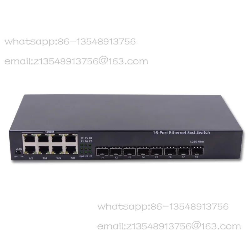 RS-388SFP Gigabit 8 optical 8 electric SFP fiber switch