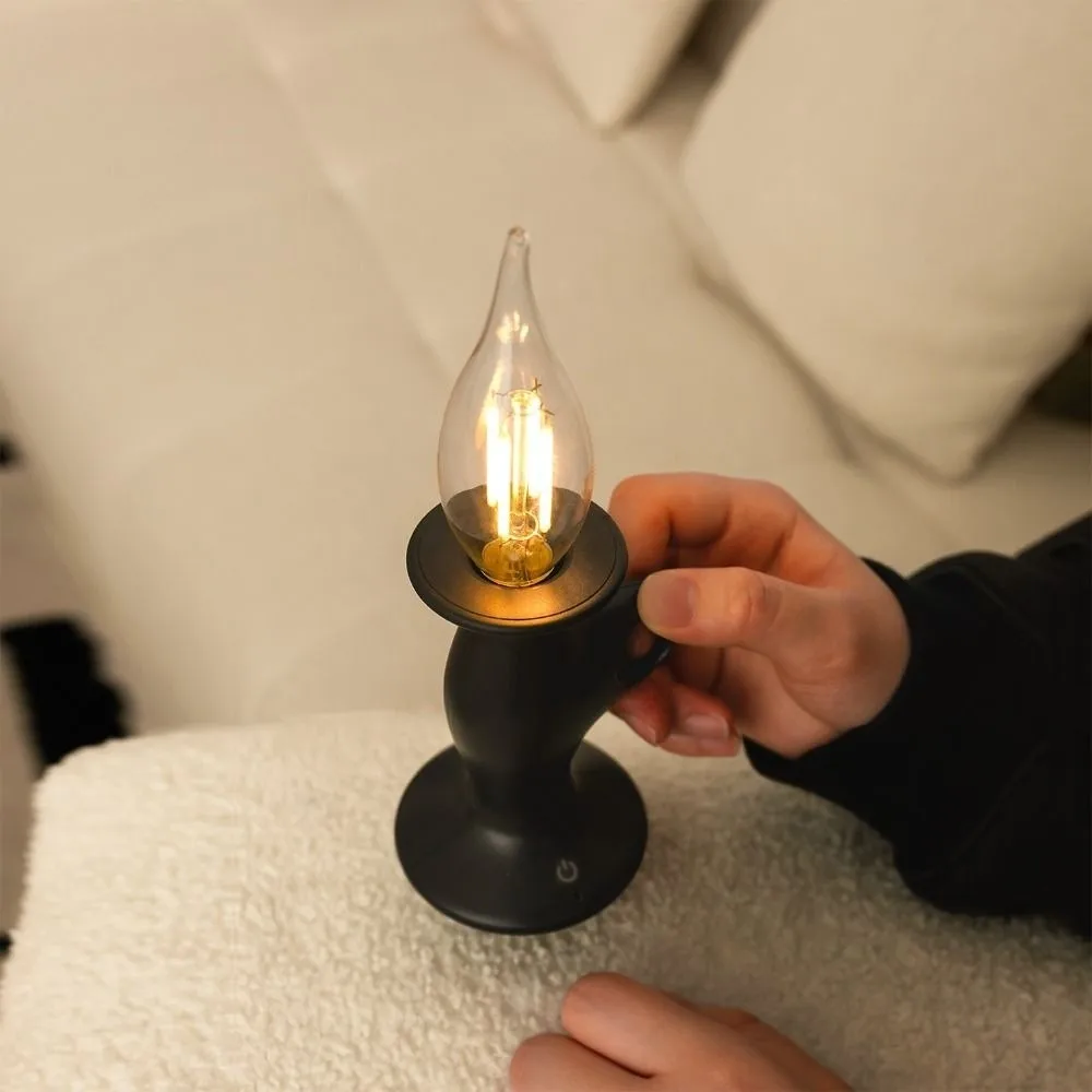 

Dimmable Candle Shape Light Romantic Soft Light Retro Table Lamp Creative Energy Saving LED Atmosphere Lamp Interior Lighting