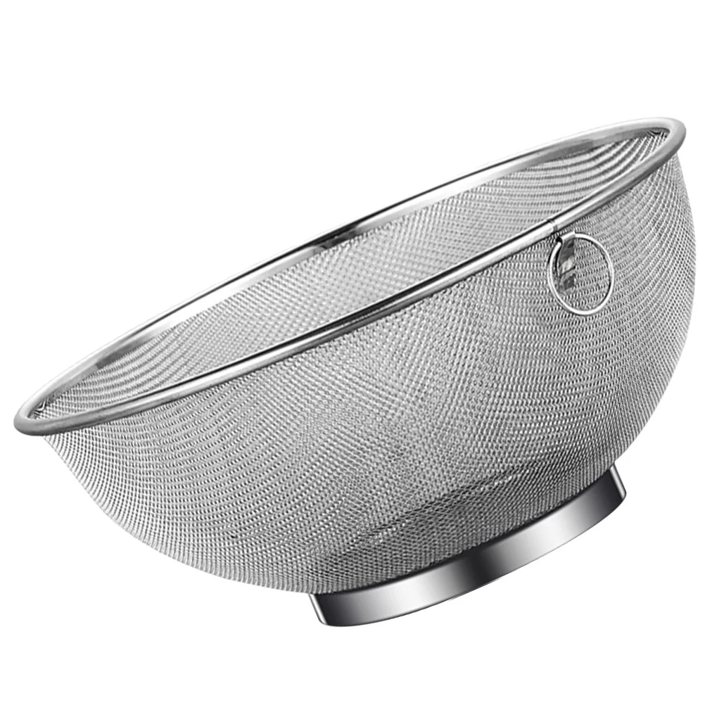 

Oil Frying Filter Mesh Strainer Fine Mesh Stainless Steel Kitchen Colander Fruit Vegetable Drainer Basket Cheese Strainer