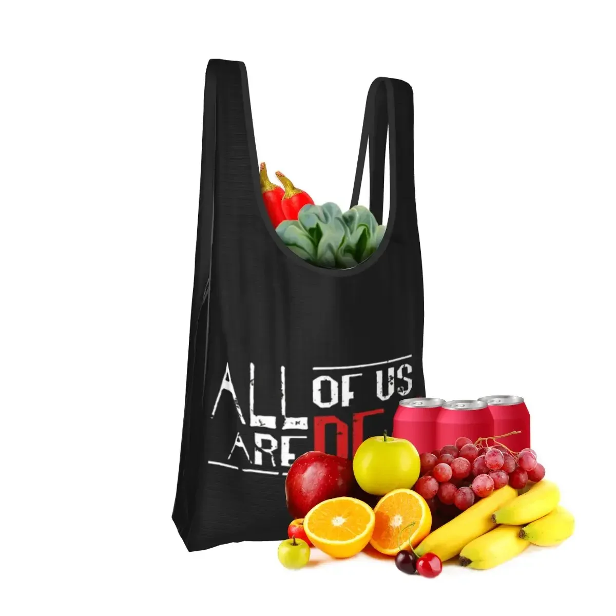 All Of Us Are Dead Portable Tote Shopping Bags Foldable Shopper Bag Groceries Handbag Shoulder Bag