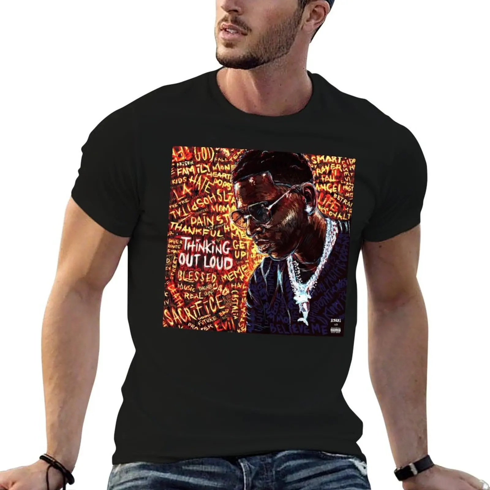 Thinking Out Loud - Young dolph T-Shirt anime tshirt t shirt custom print T-Shirt