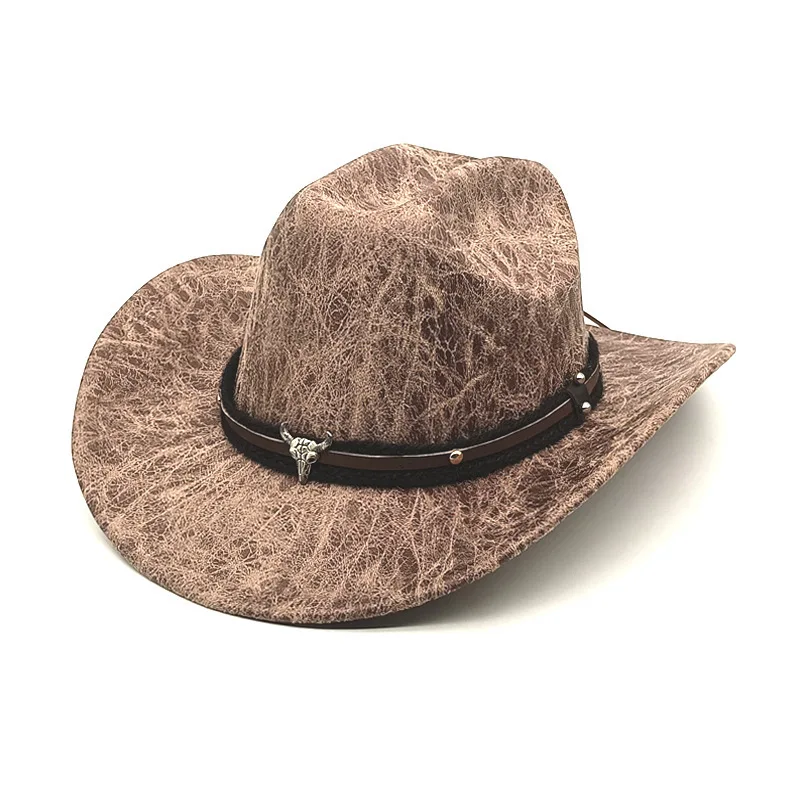 

Роскошные коричневые богемные цилиндры HongLuan, элегантная ковбойская шляпа со стразами для женщин, ковбойские аксессуары и кепки для вечеринок для мужчин, оригинальные