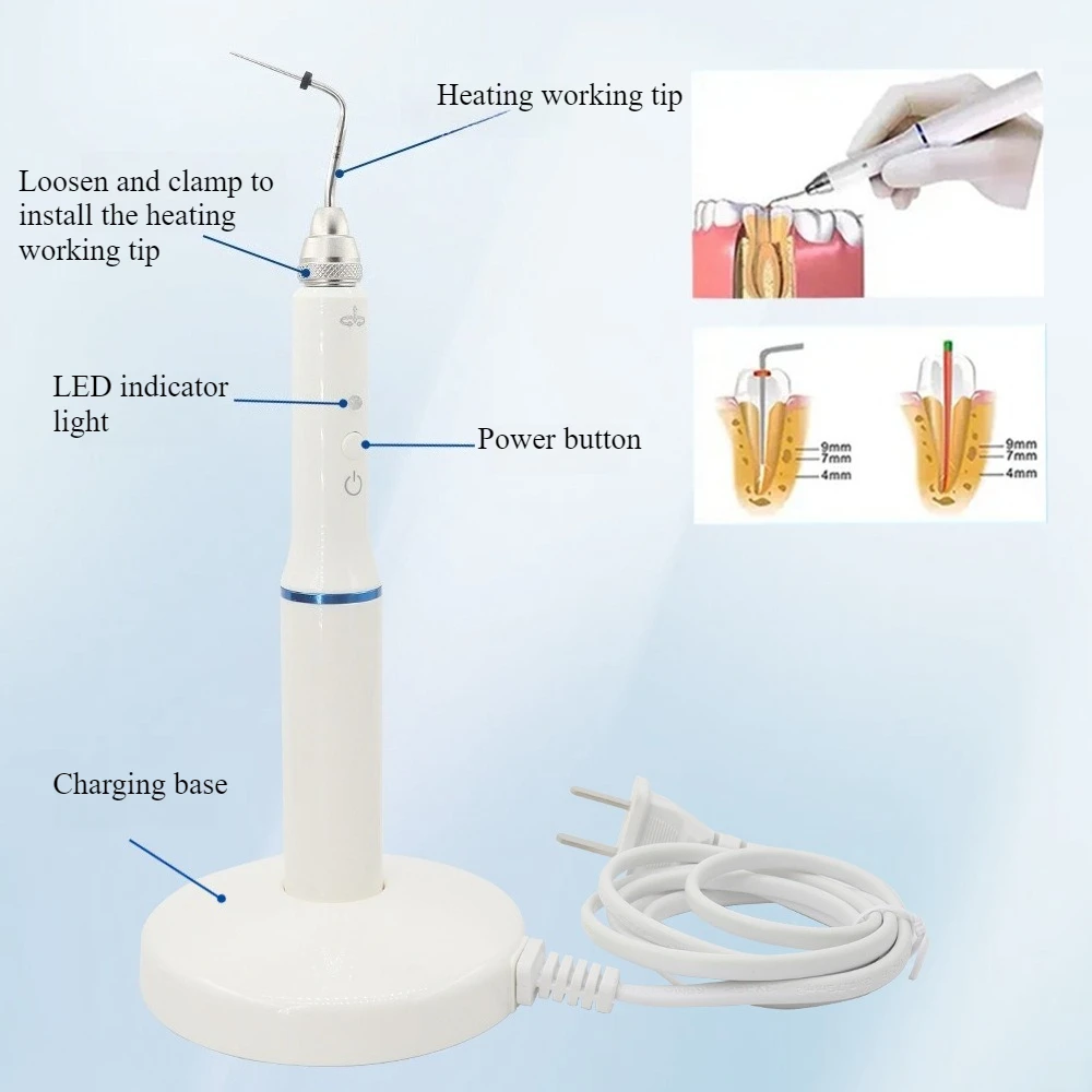Dental Equipment Oral Hot Tooth Glue Root Canal Filler Equipment Heating Filling Pen Dental Gum Tip Filling Laboratory Tool