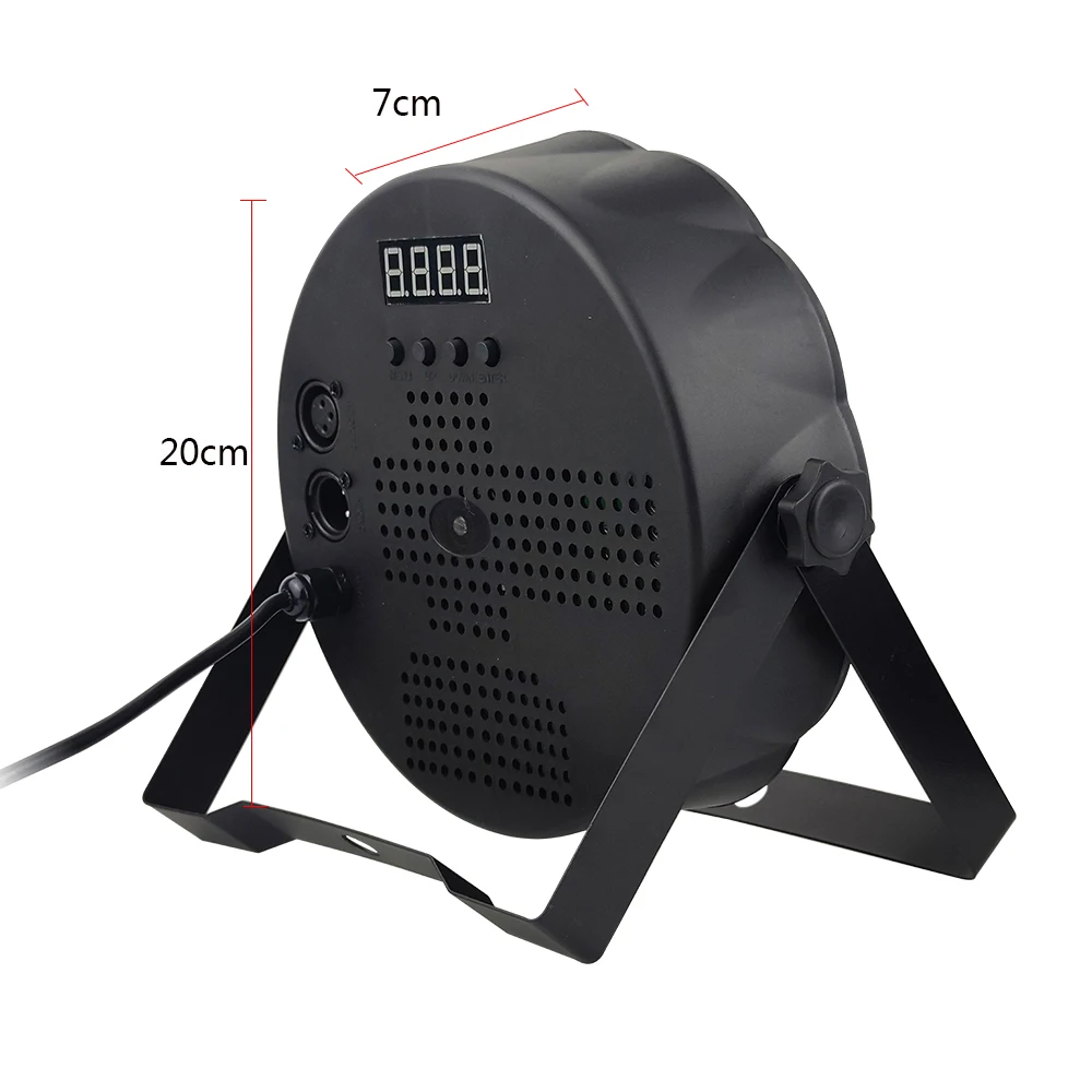 8 Pcs / Lot Disco Par Light 18x18w RGBWA UV 6in1 Full Color Led Par Light ABS Plastic Par Lamp