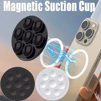 For Magsafe Magnetic Suction Cup Phone Holder Silicone Magnet Wall Mount CellPhone Stand Universal Bracket For IPhone 15 Samsung