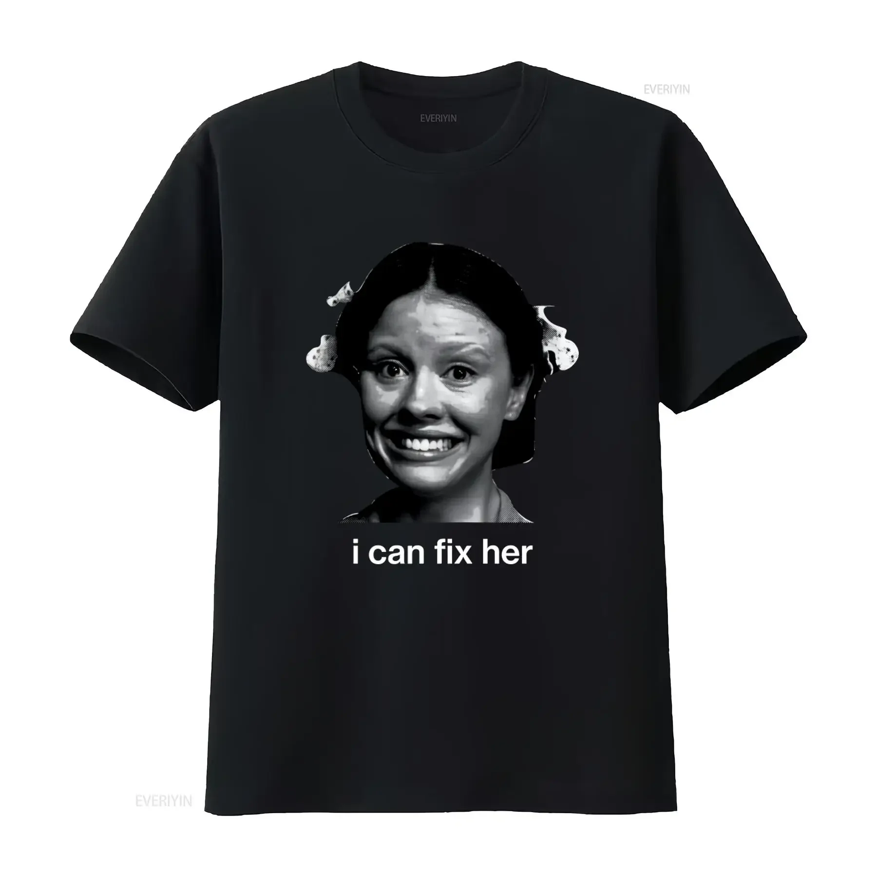 PEARL Mia Goth I Can Fix Her T Shirt Classic Fit  vintage Washed fashion Breathable Soft Casual Unisex Versatile Slightly