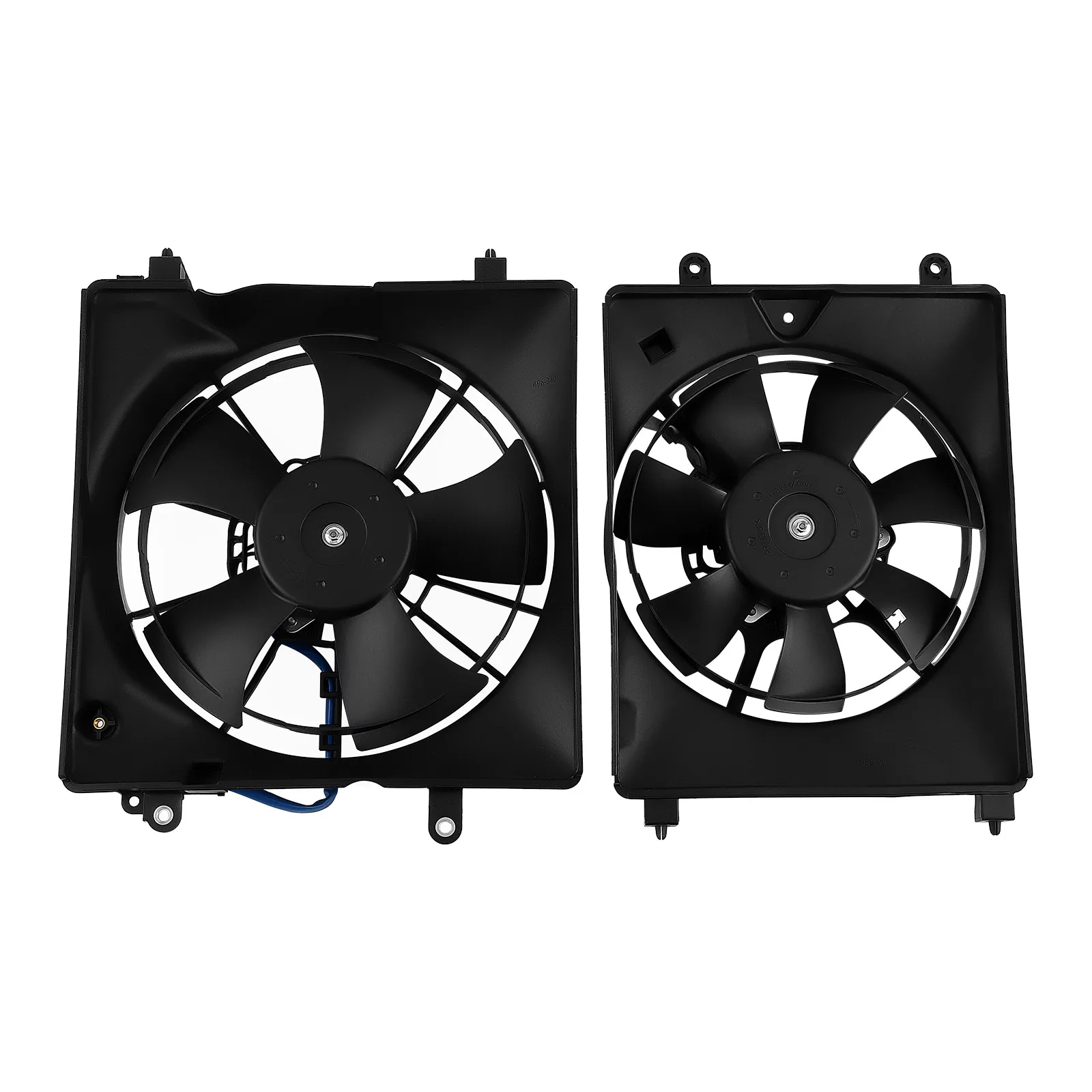 2PCS AC Condenser Radiator Cooling Fan for 2012-2015 Honda Civic for 2013-2017 Acura 19030RSJE01 38615-RZA-A02