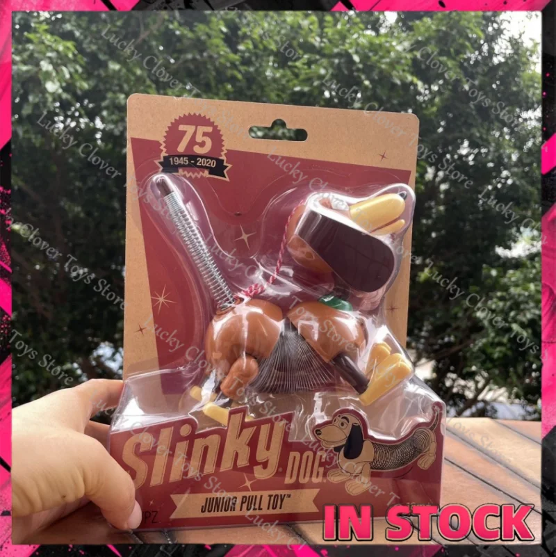【In Stock】Toy Story 75th Anniversary Edition Figures Classic Slinky Dog Figure Metal Spring Body Pull Toy Home Display Ornament