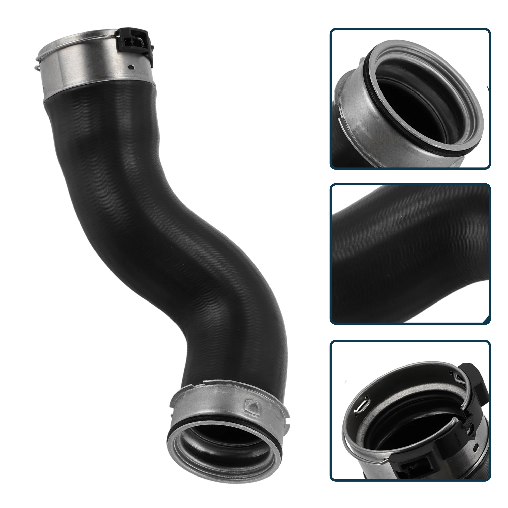 

UXCELL Intercooler Hose Heater Hose No.11613450049 for BMW X3 E83 2006-2008 Silicone Turbocharger Pipe Black 1 Pc