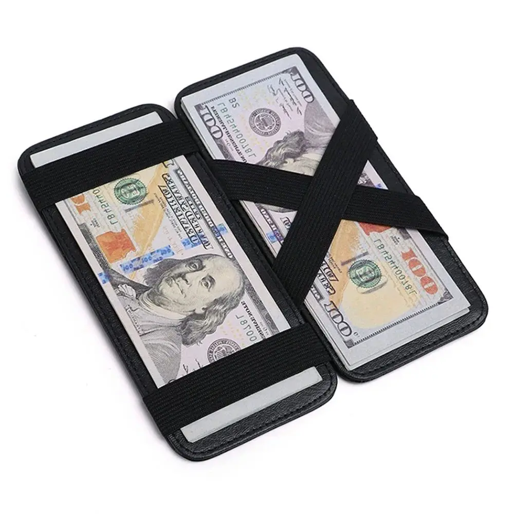 PU Wallet Organizer Id Bank Credit Card Holder Protector Case Portable Travel Men'S Banknote Organiser Passport Cover