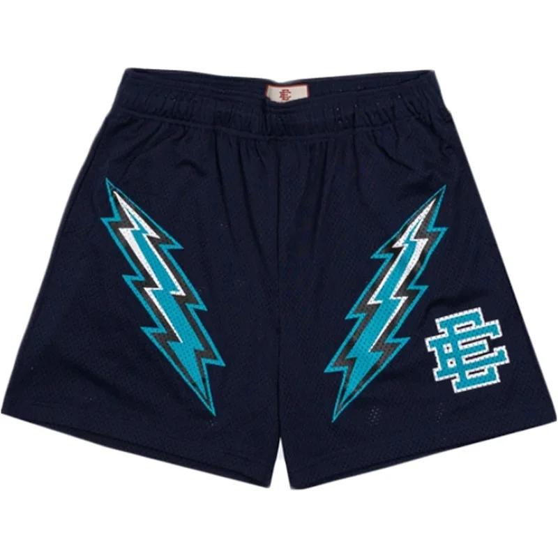 EE. Eric Emanuel-pantalones cortos de playa para hombre y mujer, Shorts deportivos para entrenamiento, gimnasio, trotar, malla, informales, Verano