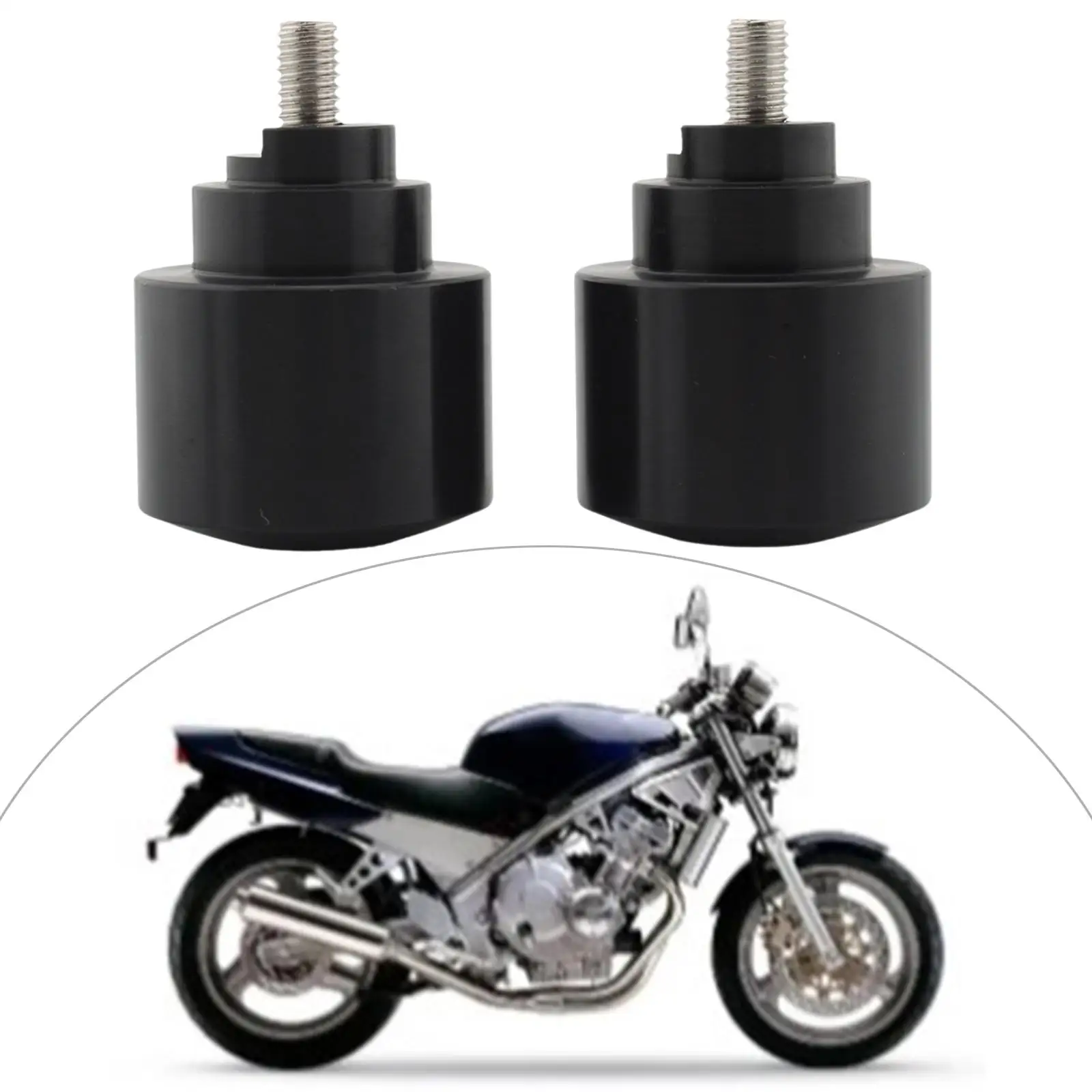 

Easy Installation Motorcycle Handlebar Ends Aluminum Alloy End Weights Protective Plugs for Honda VFR 800 Repair Spare