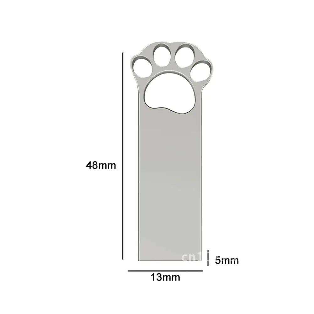 

USB Flash Drive Cat Paw USB 2.0 Pendrive 128GB 64GB 32GB 16GB 8GB 4GB Metal Zinc Alloy USB ThuMB Jump Drive with Keychain Hole