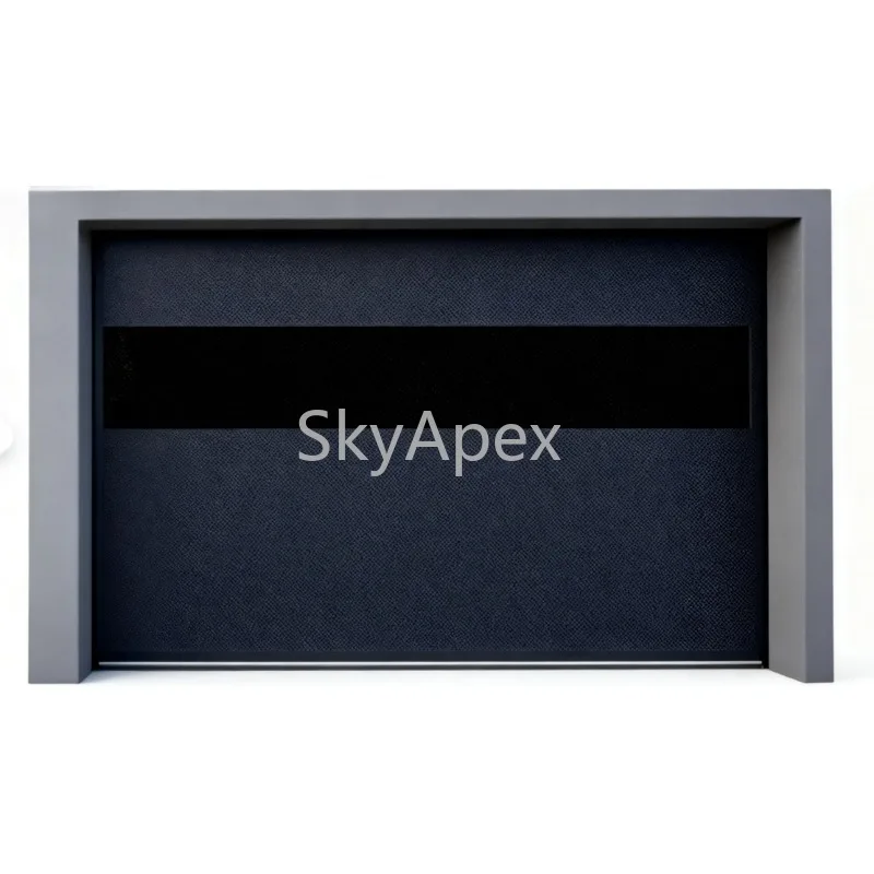 

Professional Luxury Modern Design Steel Villa Sectional Electric Remote Control Garage Door Black Glass Anti-Theft Feature