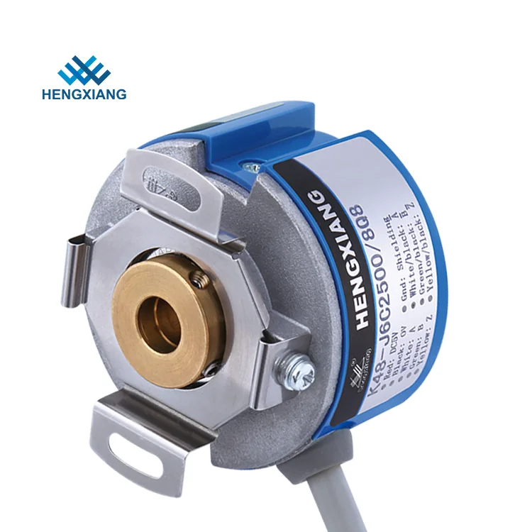 

Hengxiang Incremental Rotary Encoder K48-J12C2500/8Q8 2500ppr 8 Motor Pole ZUVW 12 Signal TTL Power Supply Voltage DC5V IP50