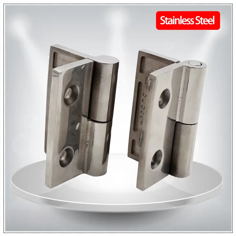 

2pcs Stainless Steel Industrial Hinges Heavy Machinery Equipment Accessories with Thickened Bearings Detachable High Hinges