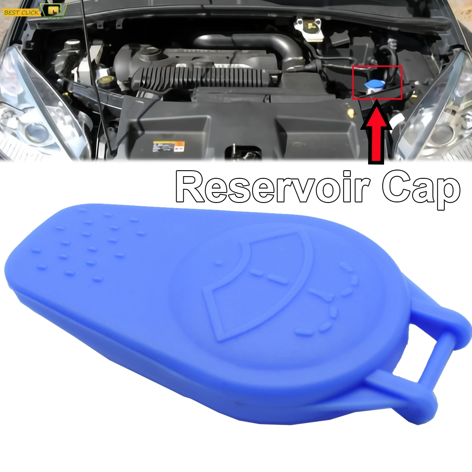 Car Windscreen Wiper Washer Fluid Reservoir Cover Bottle Cap For Ford Galaxy S-Max Mondeo 4 Kuga 3M5117632AB 1250896 Accessories