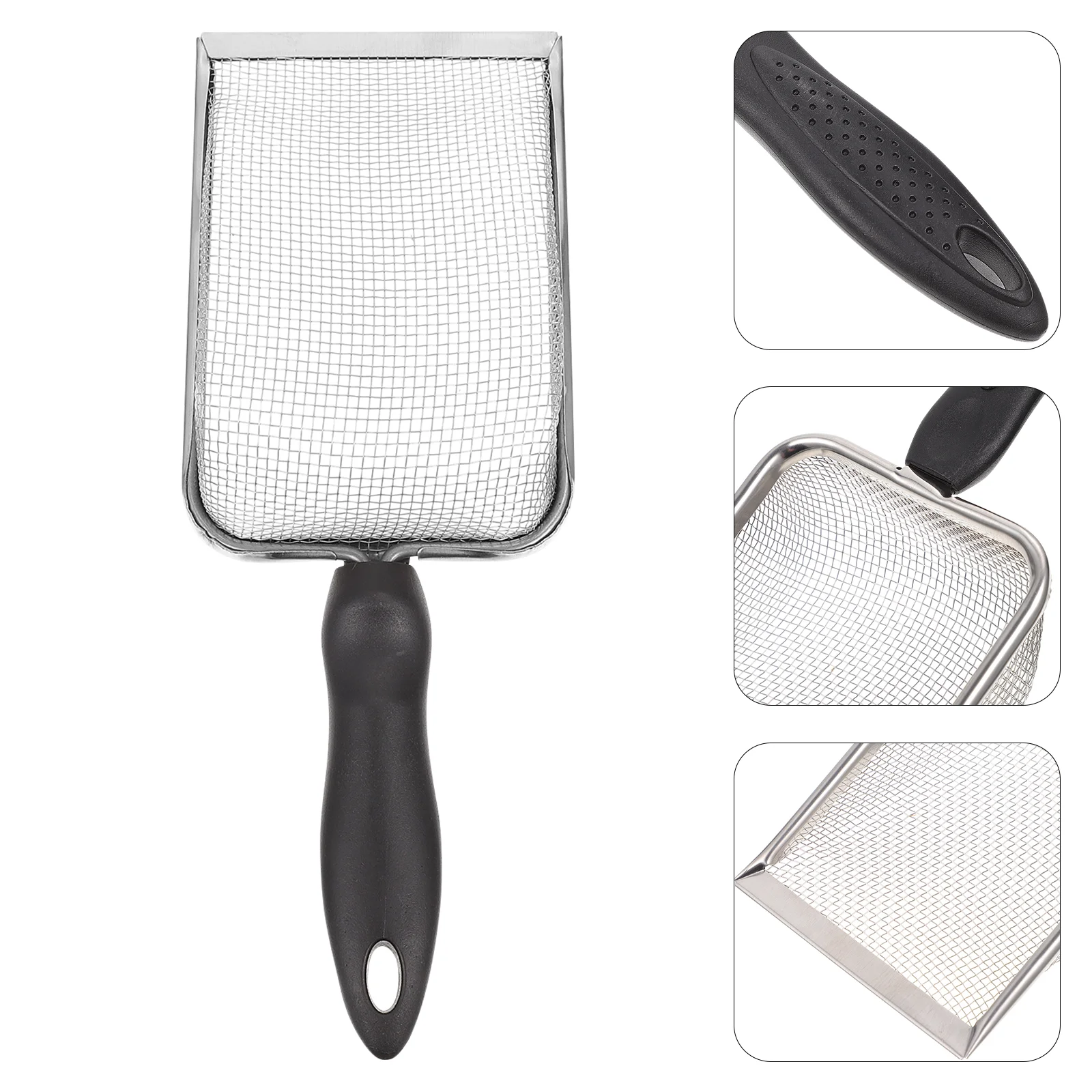 Pet Cleaning Tools Reptile Sand Scoop Litter Cleaner Turtle Fine Mesh Dung Substrate Manure Residue Stainless Steel