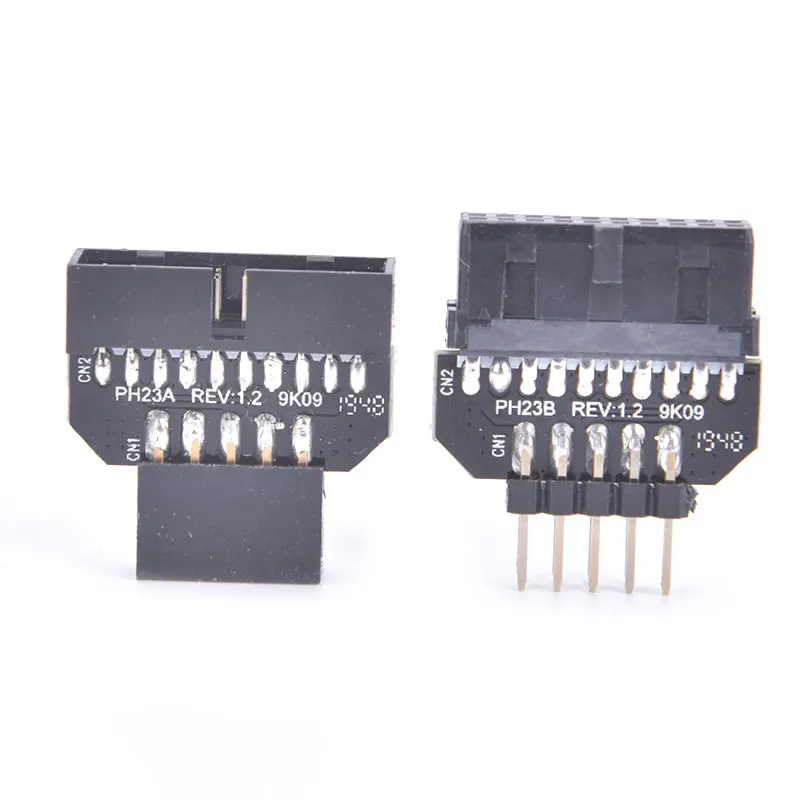 Conector do painel frontal para placa-mãe, USB 3.0 19 pinos para adaptador USB 9Pin