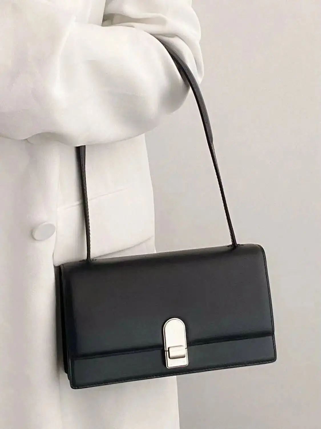 Bloom Sweet Cool Pink Square Shoulder Bags Women Hot Girl Gradient Leather Underarm Bag Ladies Fairycore Y2k Handbag Aesthetic