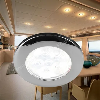 Lampada da soffitto bianca calda marina impermeabile con luce di cortesia a LED per barche 12VDC