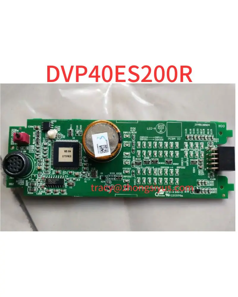 Placa base PLC DVP40ES200R de segunda mano, versión V3.64, la función ha sido probada bien