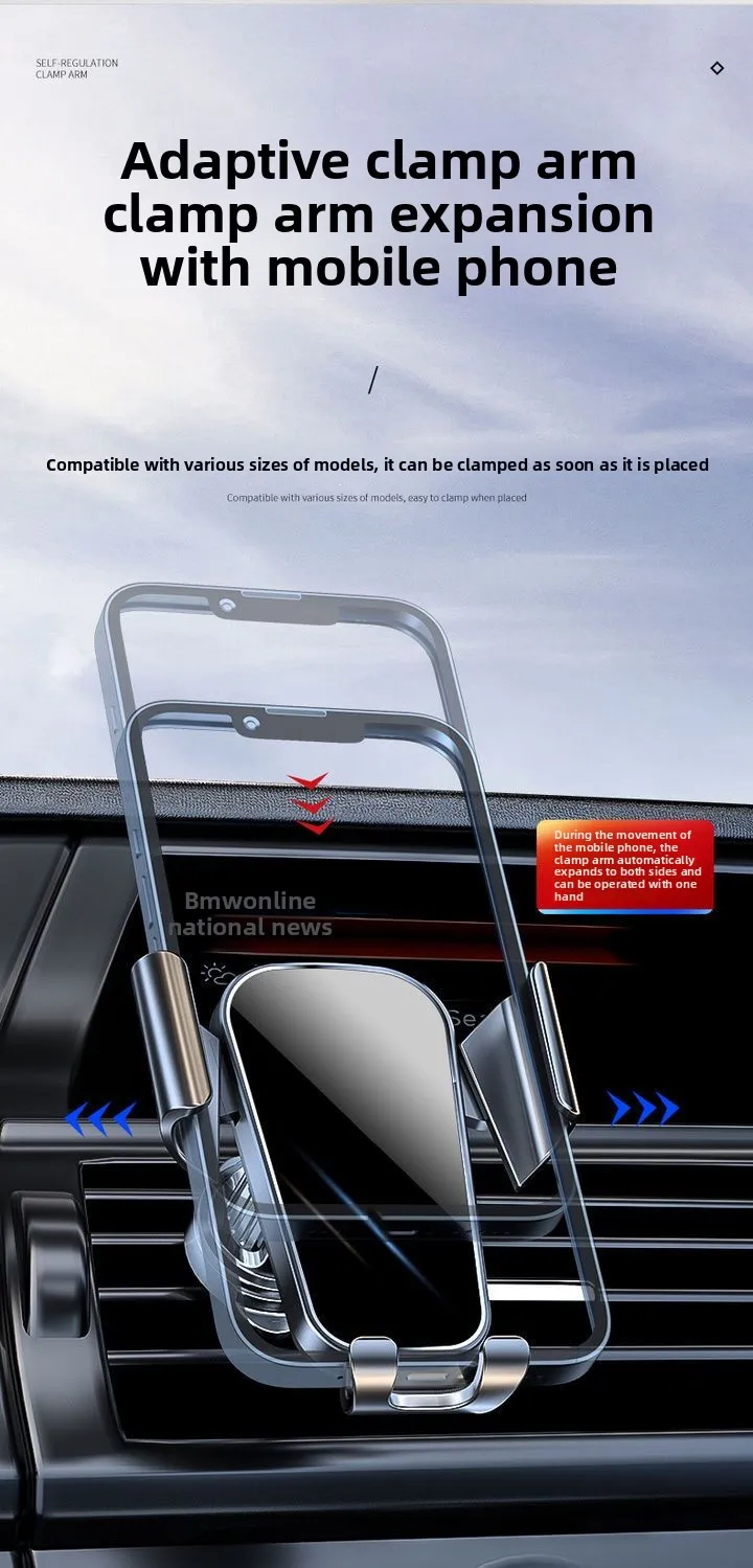 Auto Telefon Halter Auto Air Vent Clip Halterung Mobile Handy Ständer Smartphone GPS Unterstützung Für 5-7 Zoll Mobile geräte Auto zubehör – Detail 6