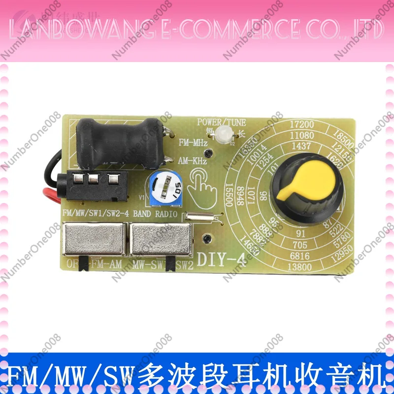 87-108MHz FM MW SW Multi-band Headphone Radio Medium Wave Shortwave FM Radio DIY Module