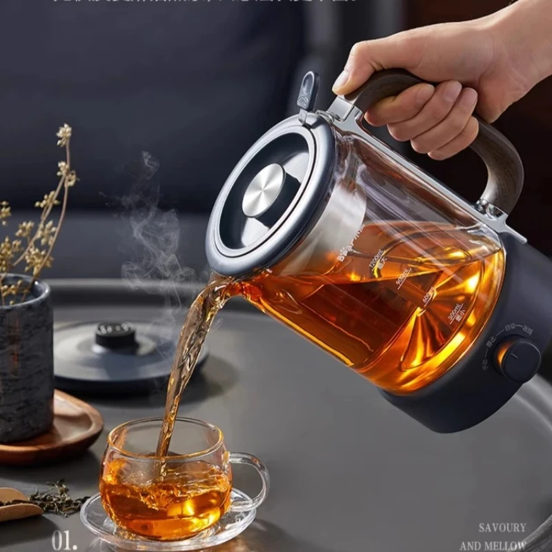 

Медведь, новый чайный пивовар, бытовой офис, автоматический паровой спрей, электрическая чайная плита, стеклянный чайник, теплоизоляционный горшок для здоровья