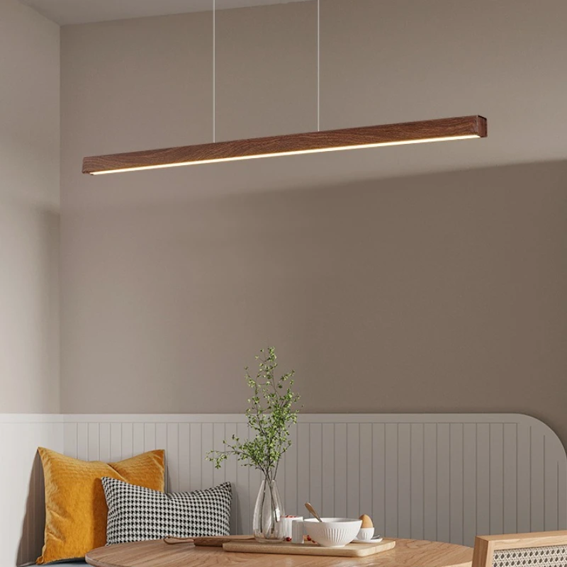 

SANDYHA Unique Japanese Style Wooden Pendant Light Chandelier for Kitchen Island Living Room Dining Table Elegant Home Decor