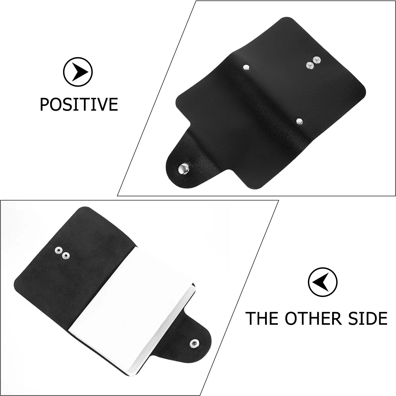 

Набор из 2 портативных органайзеров для хранения трафаретов и карточек для маникюра, сумка-чехол для нейл-арта