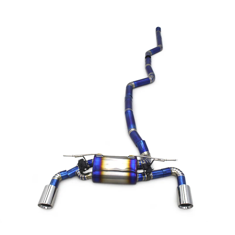 

ODM Titanium Valved Catback Muffler For BMW M140i B58 3.0T 2017-2023 Tuning Sport Car Burnt Blue Valvetronic Exhaust System