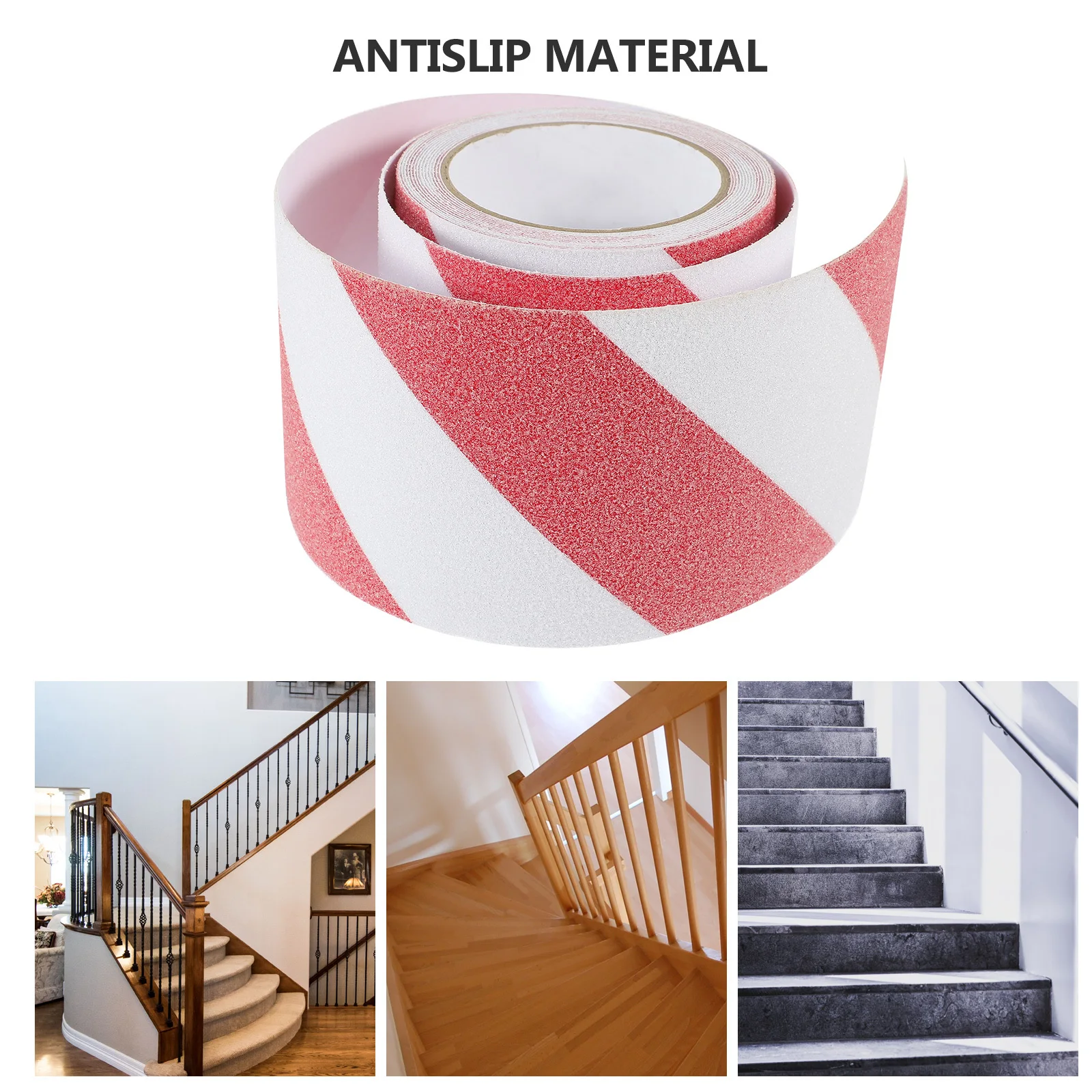 

1-рулонная светоотражающая нескользящая лента для лестниц, противоскользящая клейкая лента, предупреждающая лента для безопасности высокой видимости для ступеней в помещении и на открытом воздухе