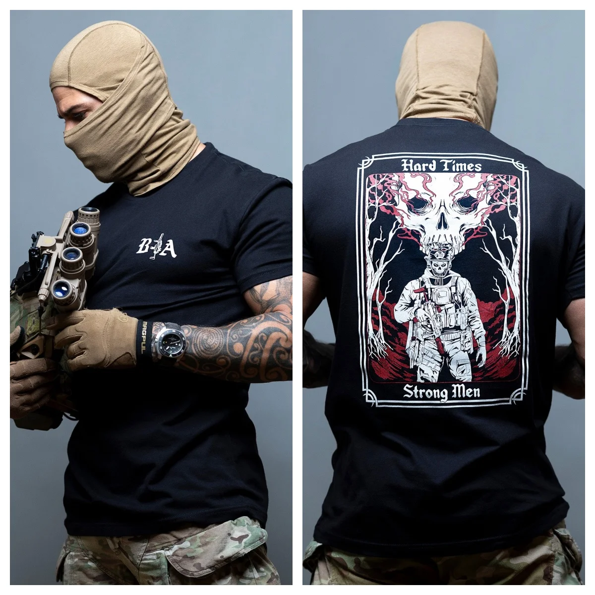 2026 Hard Times - Strong Men _ T-Shirt - Suitable for Sports Wear Pure Cotton