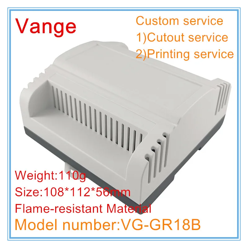 Vange electronics project box 108*112*56mm fire resistant ABS plastic junction box