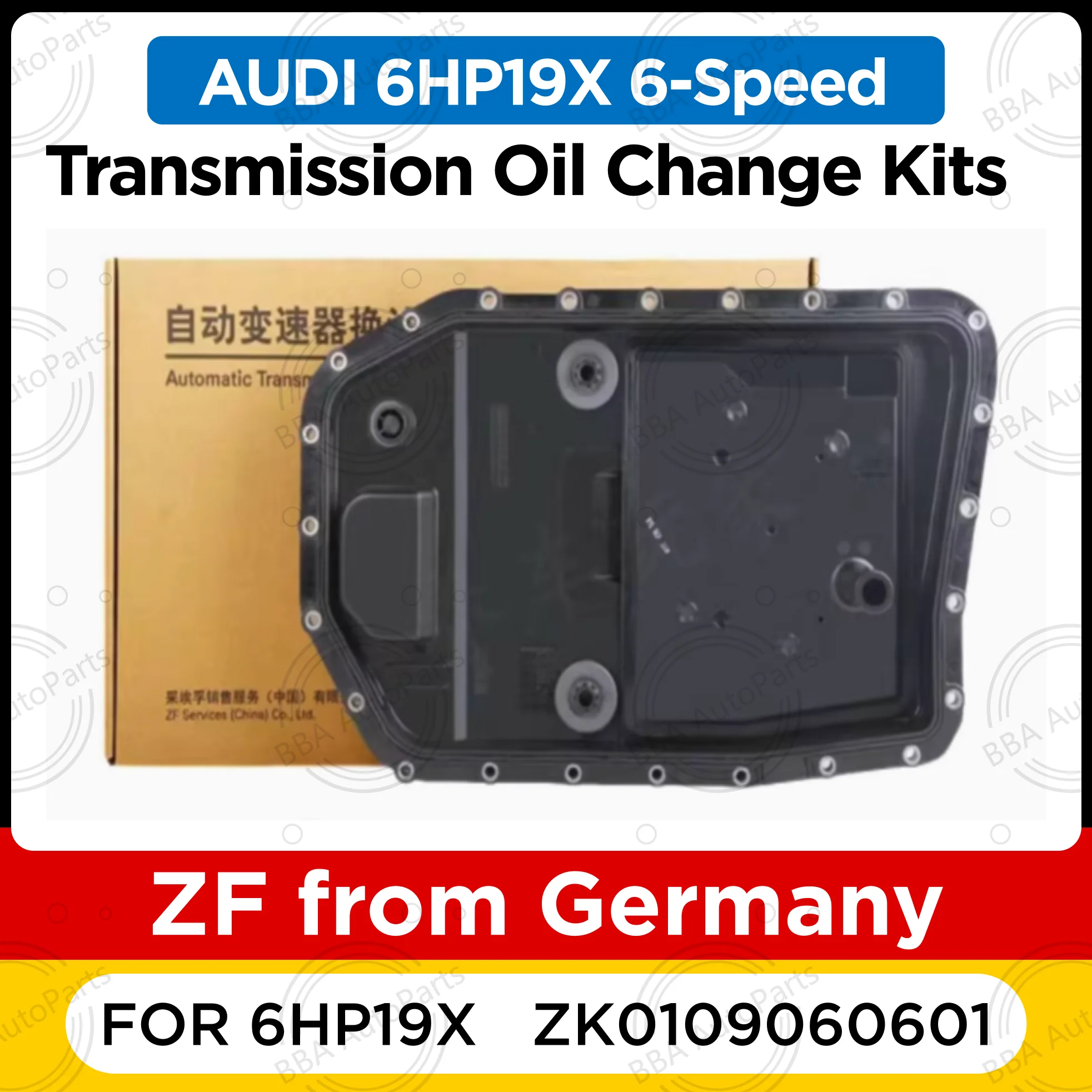 

ZF ZK0109060601 Transmission Oil Change Kit Oil Pan for AUDI 6-Speed Compatible with 6HP19X Model