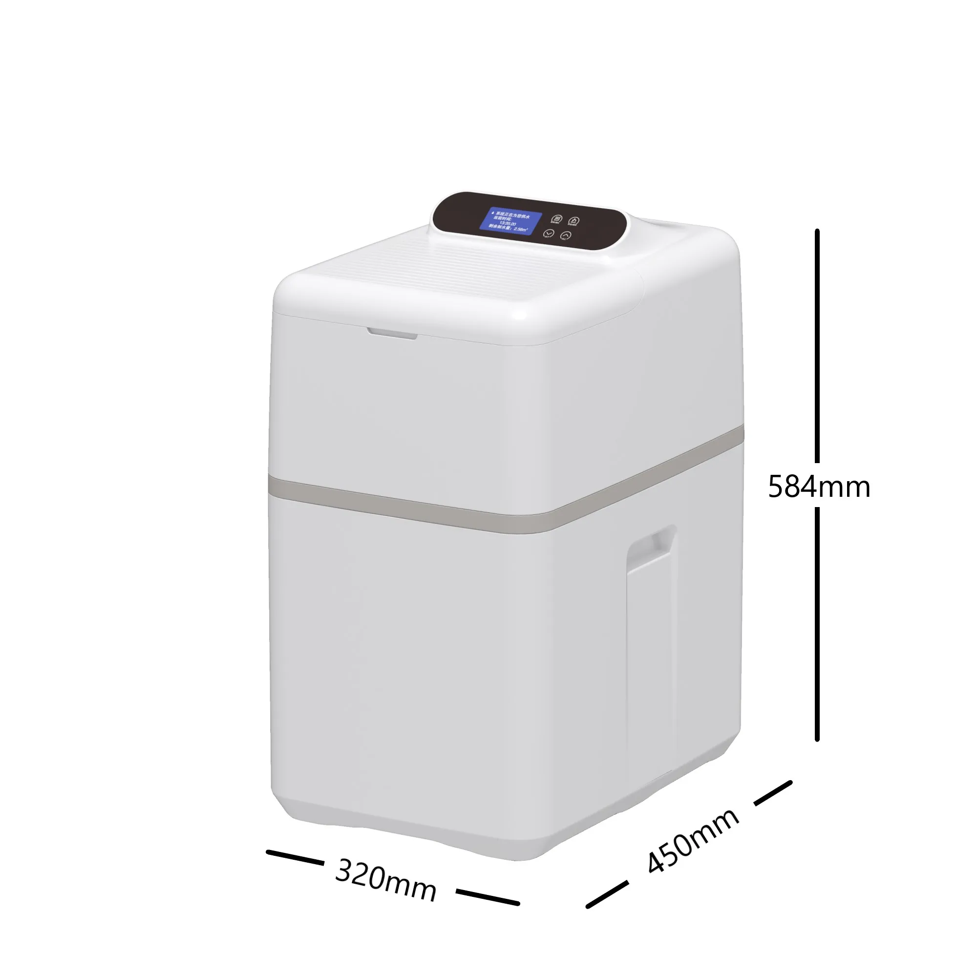 Menred  Hard Water Softener System 1T High Efficiency Resin Softening Large Flow For Family & Villa