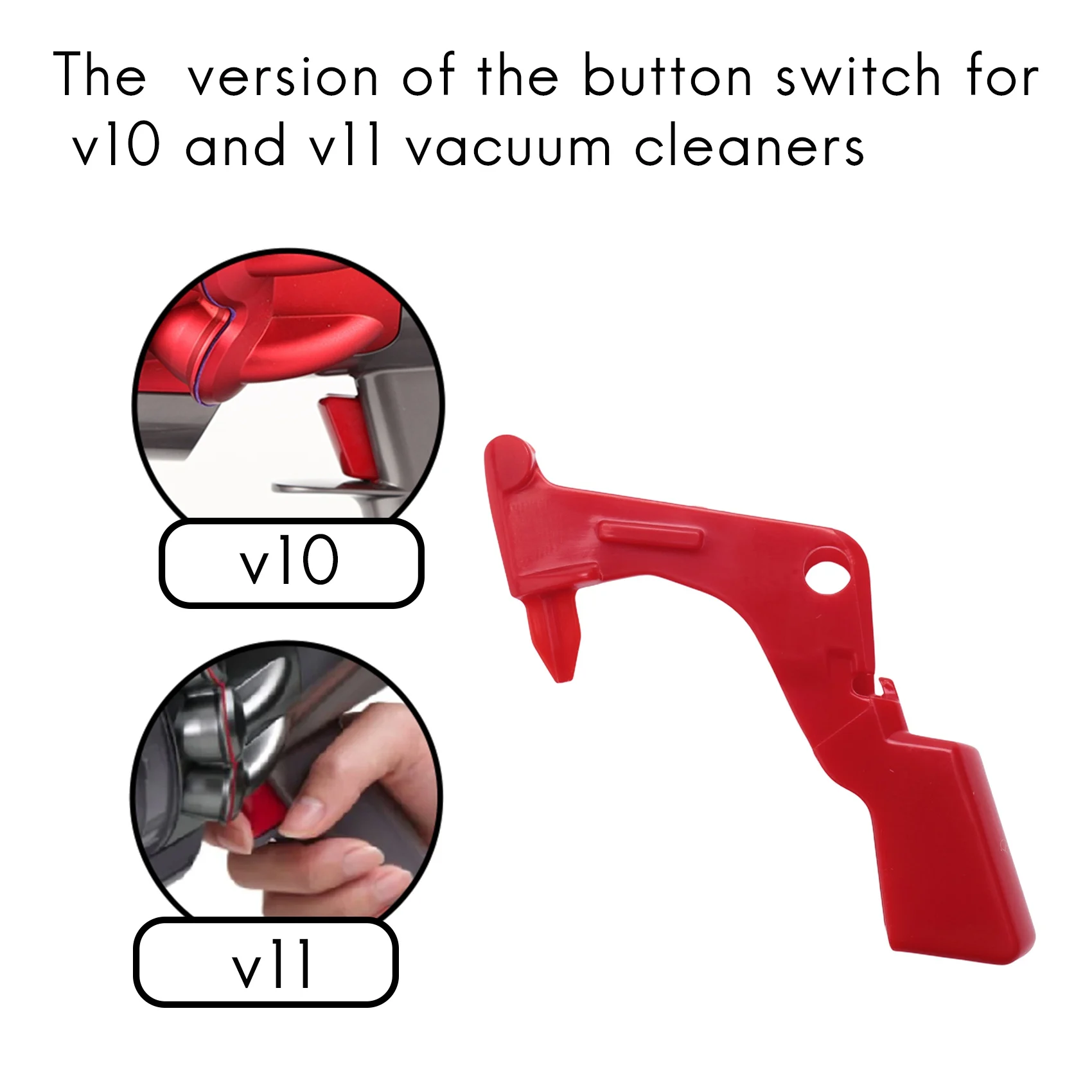 2Pcs Extra Strong Trigger Power Button Switch for V10 V11 Vacuum Cleaner Sweeper Replace Cleaning