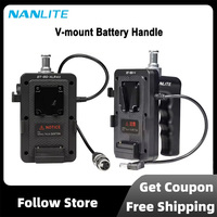 Nanlite BT-BG-V V-mount Battery Handle Portable Outdoor Lighting Accessory for Forza 60B II/150B FC-60B/120B LED Video Lights