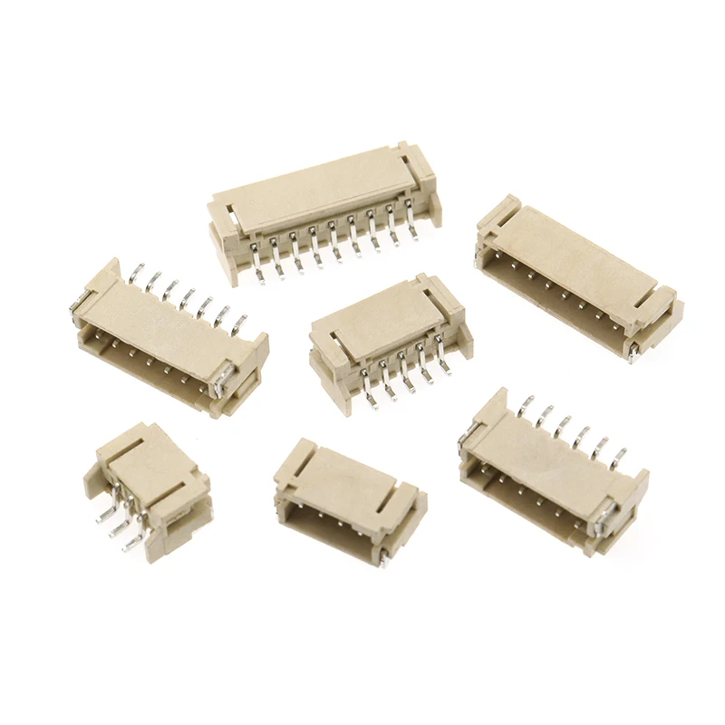 Ph2.0 horizontal socket spacing 2mm patch socket pin connector 2p/3/4/5/6/8/9/10pin SMT SMD plug 10 pcs/set