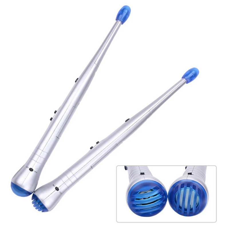 4 قطعة طبلة الهواء الإلكترونية روك عصي طبلة كهربائية إيقاع عصا قرع أداة أطفال