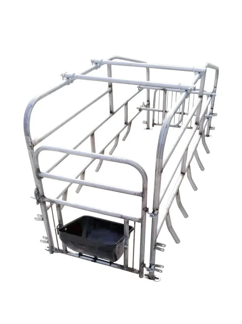 Animal Husbandry Equipment Single Sow Farrowing Crates 2.5mm Hot Dipped Galvanized Pig Cage Fence Fattening Pens for Pig Farm