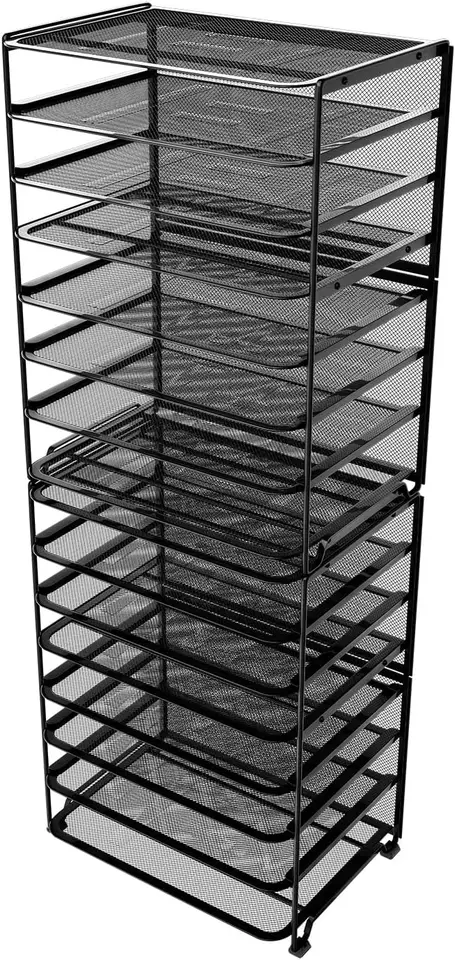 8-Tier Mesh Desk Organizer Set for Office Use