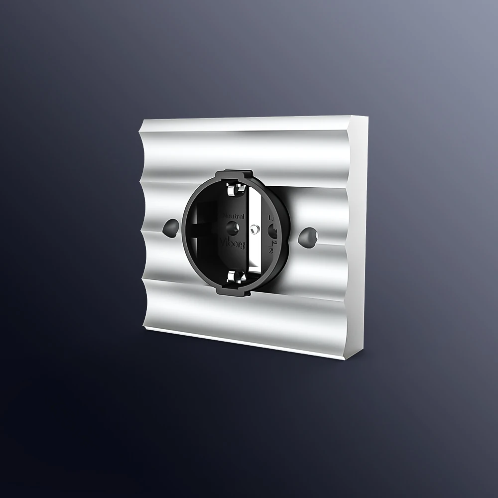 

Viborg VE02R Pure Copper Rhodium plated Schuko Sockets Schuko Electrical European German Power Socket Wall Plate 250V 16A