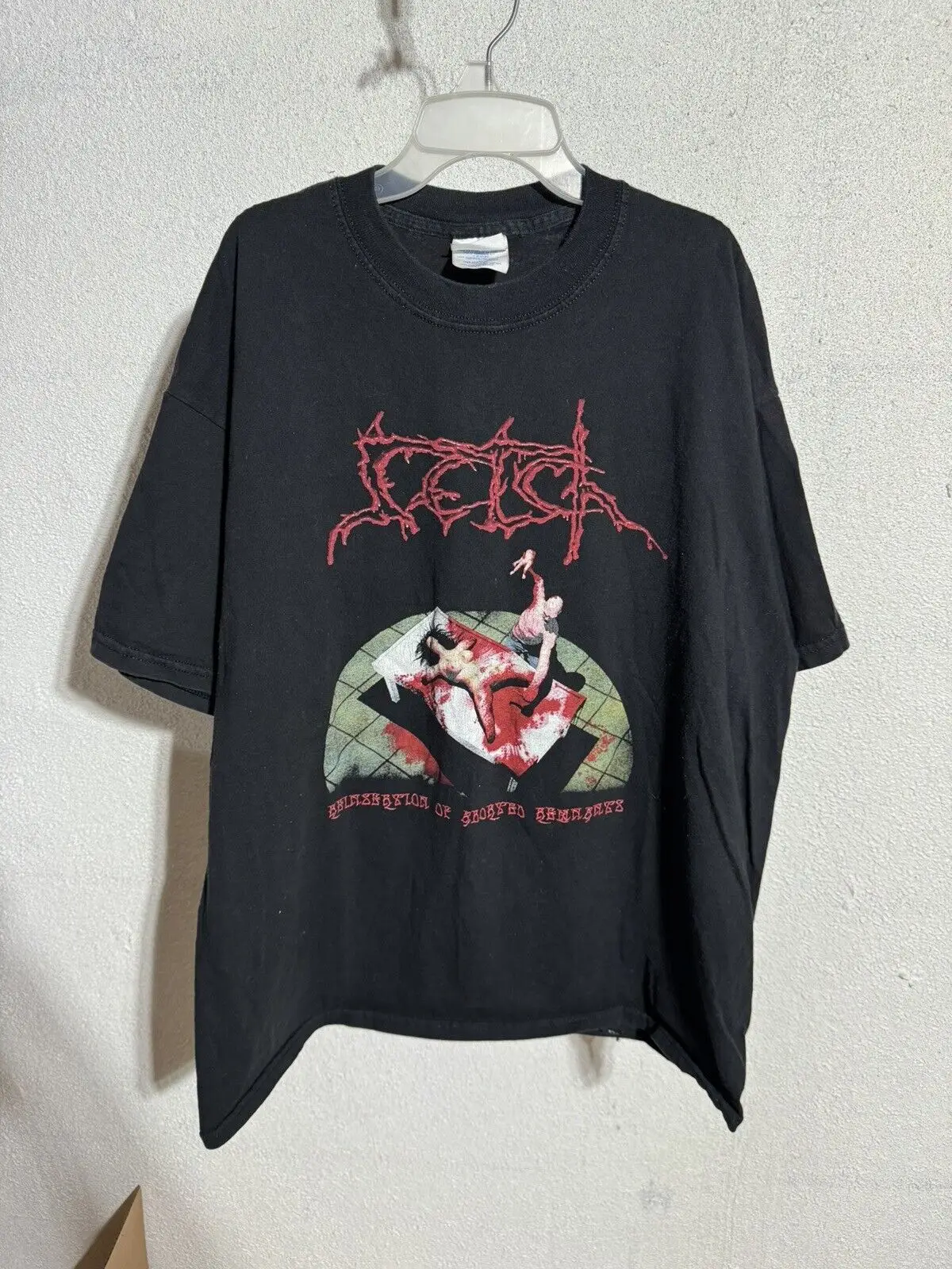 Vintage 2001 Retch Reinsertion of Aborted Remnants T Shirt XL Goregrind