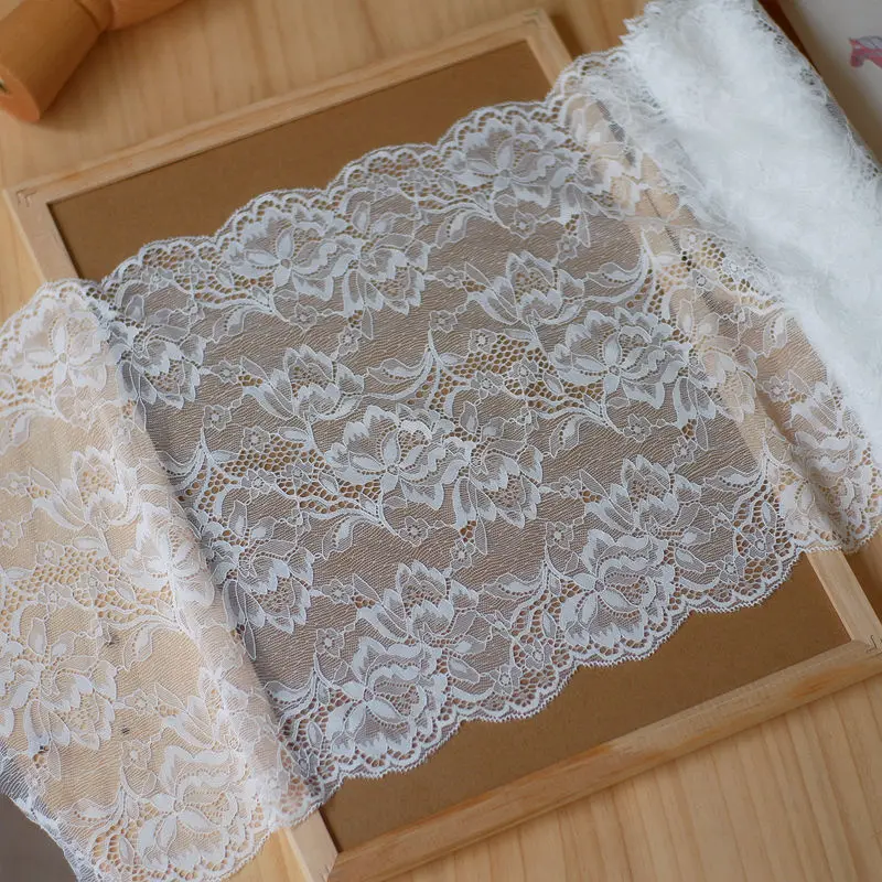 30cm wide stretch soft black and white lace underwear accessories clothes accessories fabric handmade diy